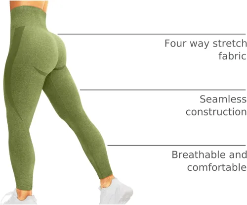 Miniatura 28 de HIGORUN - Leggings sin costuras para mujer, moldeadores, con diseño gráfico de sonrisas, de cintura alta, para el gimnasio, yoga o hacer ejercicio