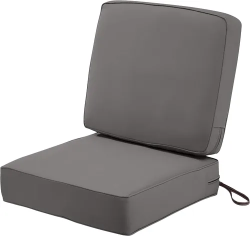 Miniatura 15 de Classic Accessories Montlake FadeSafe - Cojín cuadrado para asiento de patio, resistente al agua, 23 x 23 x 5 pulgadas, color henna jaspeado