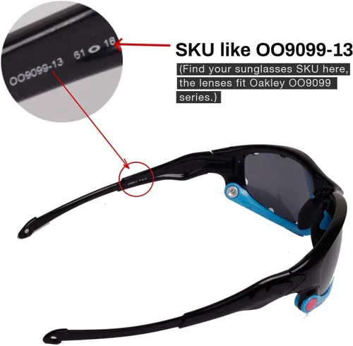 Miniatura 3 de Walleva Vented Replacement Lenses for Oakley Split Jacket Sunglasses