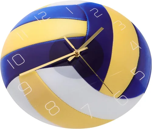 Miniatura 11 de Garneck Reloj de pared de baloncesto de 11.8 pulgadas, decorativo, acrílico, silencioso, para sala de estar, niños, dormitorio, estudio, decoración
