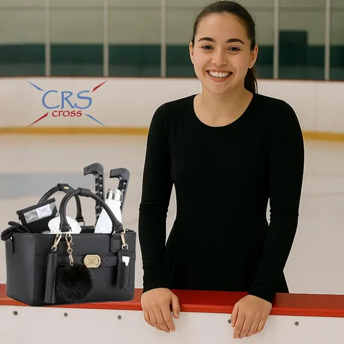 Miniatura 143 de CRS Cross Rink Side Tote. Ice Skating Accessory Bag-Figure Skating, Roller, Inline Skaters, Dance, Cheer.Organizes Guards Water Bottle Phone
