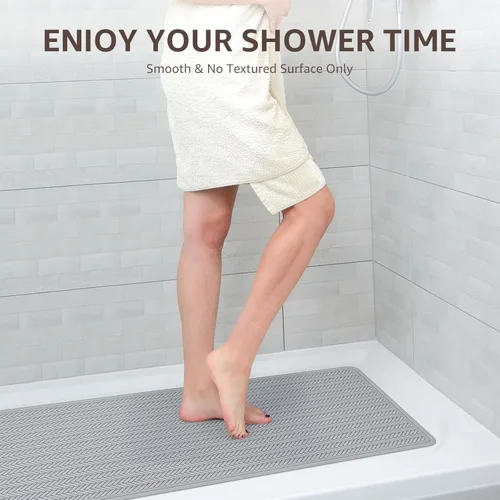 Miniatura 6 de OTHWAY Alfombra de Bañera Antideslizante, Alfombra de Baño de Goma Extra Larga para Bañera, Lavable a Máquina, Alfombra Antideslizante para Ducha Un