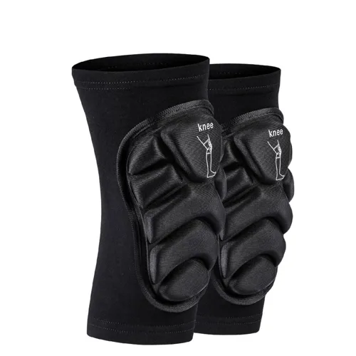 PISIQI Rodilleras de compresión para piernas, rodillera gruesa anticolisión gruesa EVA acolchada para baloncesto, fútbol, voleibol, lucha libre,