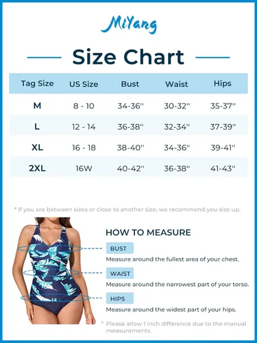 Miniatura 6 de MiYang Traje de baño tankini de dos piezas para mujer, con control de barriga, parte delantera cruzada