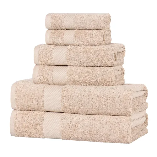 Miniatura 12 de SUPERIOR Kendell - Juego de 4 toallas de baño de algodón egipcio, absorbentes, para la ducha, artículos esenciales para el spa, toallas grandes