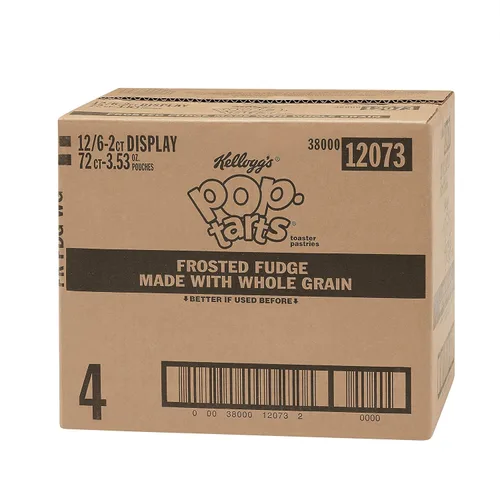 Miniatura 7 de Kellogg's Pop-Tarts - Pasteles tostadores de desayuno hechos con grano entero, caramelo esmerilado, 21.1 onzas (72 unidades)