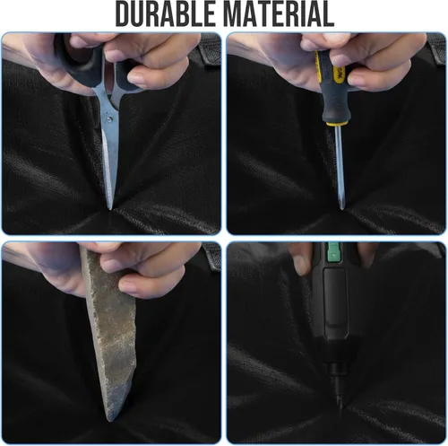 Miniatura 9 de TAILI - Bolsas de mudanza extra grandes, paquete de 10 bolsas negras resistentes para almacenamiento con ventana visible, asas envolventes