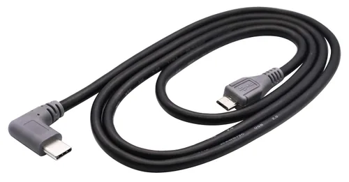 Cable extensor USB micro a tipo C de 90 grados USB 2.0 tipo C macho a micro 2.0 macho de sincronización de datos y cable de carga para MacBook y