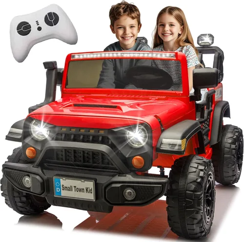 Miniatura 10 de 24V Ride on Toys for Big Kids, 2 Seater Ride on Cars with Remote Control, 400W Motor, Ride on Truck w/ 20in Wide Seat, 3 Speeds, Lights, Bluetooth
