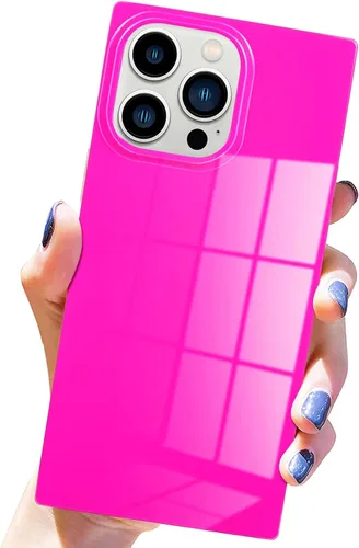Funda para iPhone 14 Pro Max, neón brillante, suave y flexible, esquinas reforzadas de TPU a prueba de golpes, bonita funda ultradelgada para
