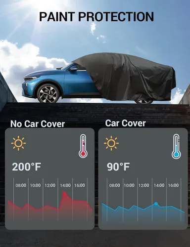 Miniatura 9 de Proadsy Funda de coche para Honda Civic 1991-2023 2024 2025 2026, impermeable, para todo tipo de clima, resistente al viento, a prueba de nieve