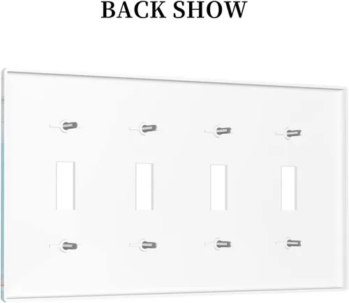 Miniatura 934 de Placa de Interruptor de Luz Azul de 1 Gang, Placa de Pared Decorativa de Palanca Individual, Cubierta de Placa de Pared de Palanca, Placa Frontal