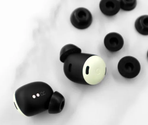 Miniatura 8 de Espuma viscoelástica compatible con almohadillas Pixel Buds Pro, 3 pares de cancelaciones de ruido, ajuste cómodo sin dolor de silicona, accesorios