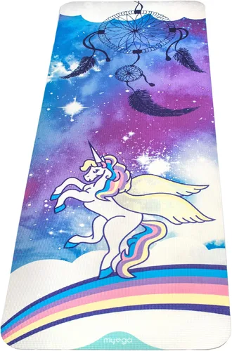 Miniatura 4 de Myga Childrens Yoga Mat,Eco-Friendly Printed Yoga, Exercise and Fitness Mat for Kids,Features 8 Yoga Poses on the Reverse,Non-Slip, Extra Grip and
