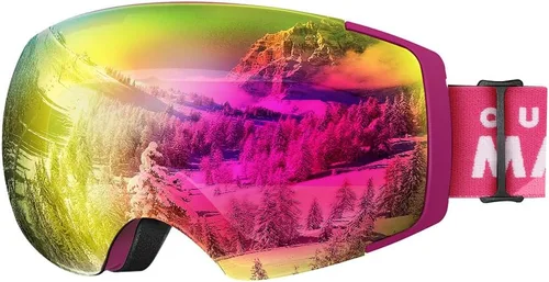 Miniatura 8 de OutdoorMaster Gafas de esquí PRO – sin marco, lente intercambiable, 100% protección UV400, gafas de nieve para hombres y mujeres