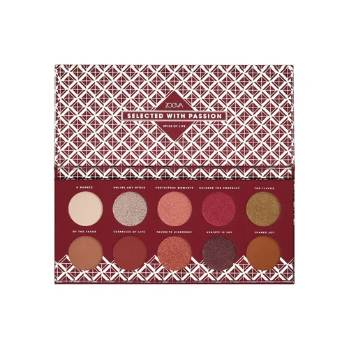ZOEVA Spice of Life Paleta de sombras de ojos – 10 sombras de ojos altamente pigmentadas, tonos neutros a atrevidos, brillantes, mate, acabados