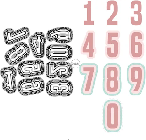 Miniatura 8 de DzIxY Troqueles de corte de metal con número de letras inglesas para hacer tarjetas, troquelados, troquelados, álbumes de recortes, plantillas