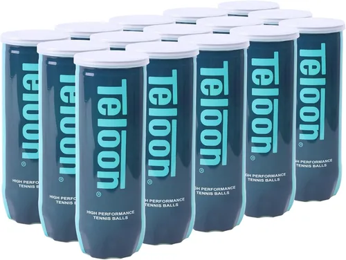 Miniatura 16 de Teloon Pelotas de Tenis para Campeonato - Extra Resistente - Pelotas de Tenis Presurizadas de Fieltro de Resistencia Regular