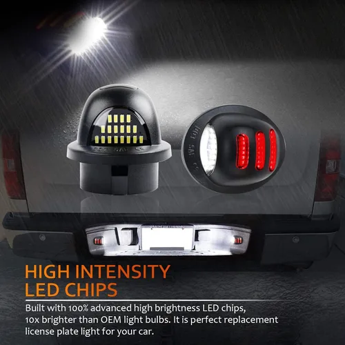 Miniatura 7 de Bestview Conjunto de luces LED para matrícula compatible con camioneta F150 F250 F350 F450 F550 Superduty Ranger Explorer Bronco Excursion