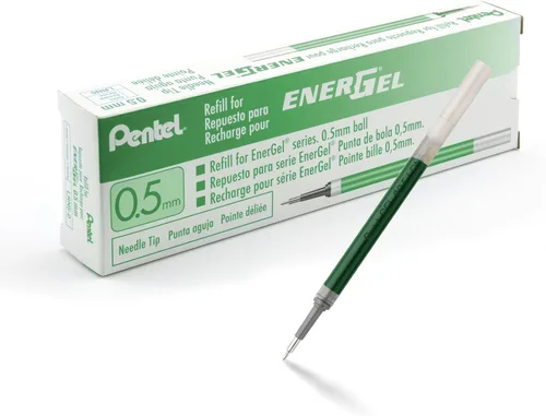 Miniatura 8 de Pentel - Tinta de recarga para bolígrafo de gel líquido EnerGel, (0.5mm), línea fina, tinta azul, caja de 12 (LRN5-C)