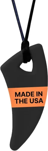 ARK - Collar masticable con dientes de sable para niños y adultos sensoriales para autismo, TDAH, SPD, ansiedad, collar sensorial masticable de