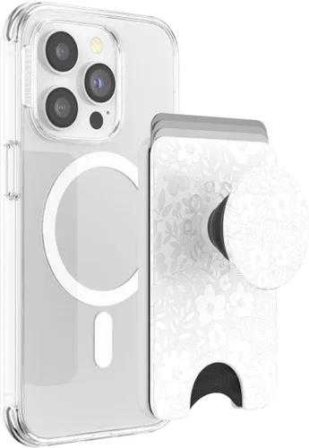 Miniatura 36 de Cartera para teléfono PopSockets con soporte expandible, tarjetero para teléfono - Nubes rosas Rosa (Pink Clouds)