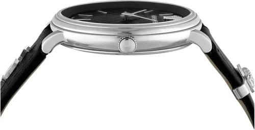 Miniatura 2 de Versace VE8104122 - Reloj con correa en V de acero inoxidable de 1.496in, Acero inoxidable, V-Circle