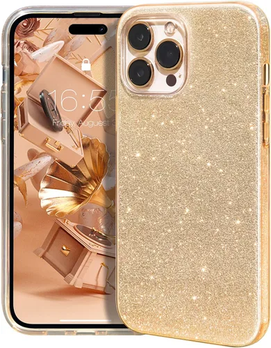 Miniatura 40 de MATEPROX - Funda compatible con iPhone Air de 6.5' [2025], carcasa protectora de 3 capas con purpurina brillante y tendencia, anti-arañazos y a