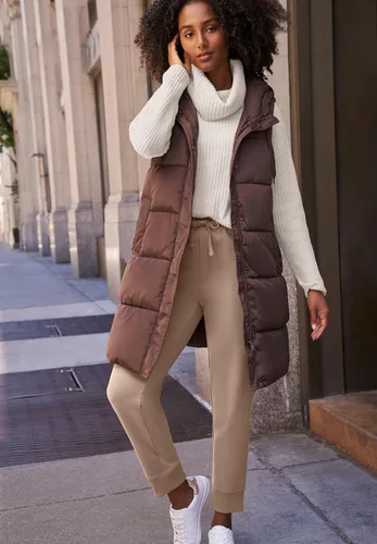 Miniatura 5 de Ellos Pantalones deportivos de rizo francés con cordón para mujer, talla grande