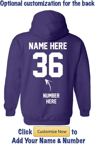 Miniatura 2 de Sudaderas con capucha King Queen, añade tu nombre y número, suéteres a juego para parejas