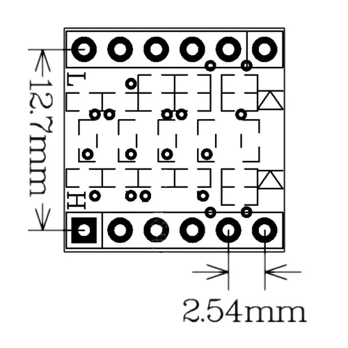 Miniatura 5 de Convertidor de nivel lógico IIC I2C, módulo bidireccional de 3,3 V a 5 V para Arduino (paquete de 10)