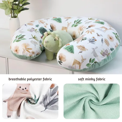 Miniatura 3 de Funda de almohada de lactancia, 1 unidad, funda de almohada de lactancia extraíble para almohadas de lactancia, funda súper suave y cómoda