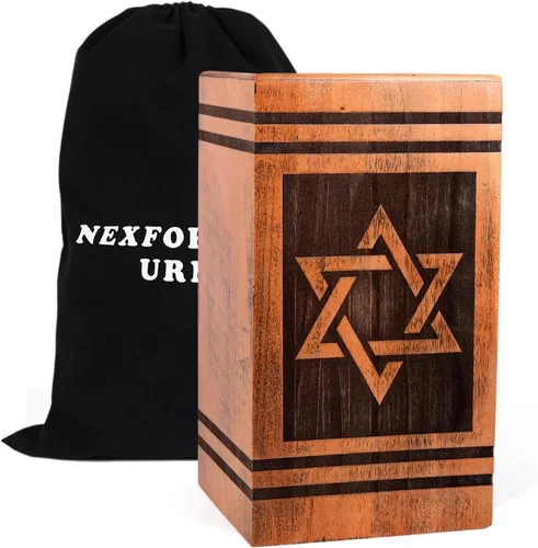 Miniatura 12 de Urnas Grandes para Cenizas Humanas de Adultos Hombres, Urnas Decorativas para Mamá, Urnas de Cremación para Mujeres, Urna de Cruz de Madera