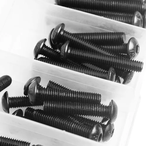 Miniatura 7 de Tornillos de cabeza de botón M5 x 0.787 in, 0.984 in, 1.181 in, 1.378 in, 1.575 in, cabeza de botón, acero de aleación de grado 10.9, acabado