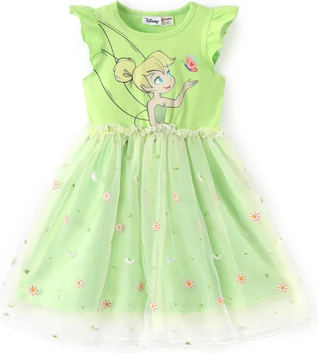 Miniatura 10 de Disney Frozen Elsa Princesa Cenicienta Ariel Jazmín Rapunzel Vestido para bebé/niña, Vestido de manga larga con volantes y superposición de malla