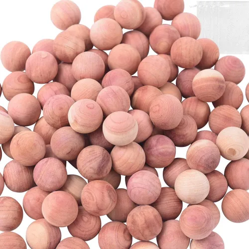 Miniatura 10 de Bloques de cedro para almacenamiento de ropa, colgantes 10 piezas y bolas, 20 piezas para almacenamiento en armario, 30