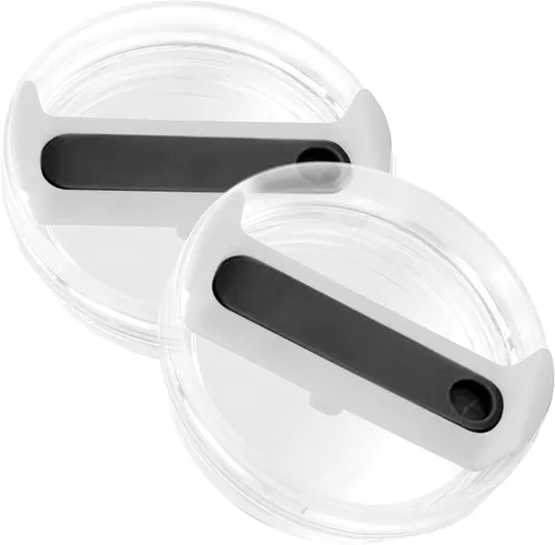2 piezas de tapa de vaso para taza Stanley de 40oz, a prueba de polvo, a prueba de derrames, resistente a salpicaduras, tapa de repuesto para taza