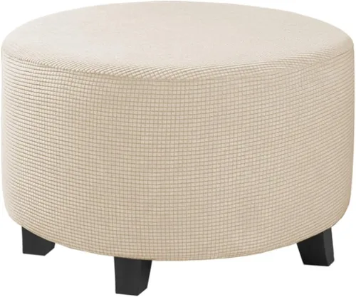 Miniatura 80 de H.VERSAILTEX Funda otomana rectangular de 29 a 34 pies para reposapiés, fundas protectoras para reposapiés, con tela jacquard elástica, gruesa