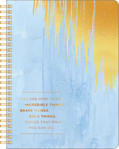 Miniatura 27 de Compendium Cuaderno de espiral – Good Things Start Here — Un cuaderno de diseño en espiral con 192 páginas rayadas, rayas universitarias, 7.0 Good