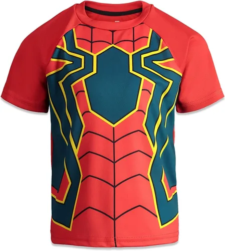 Miniatura 3 de Marvel Avengers Captain America Spider-Man Iron Man 4 Pack Athletic Graphic T-Shirts Toddler to Big Kid
