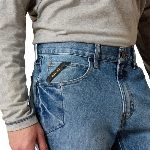 Miniatura 5 de Ariat Men's Rebar M4 Low Rise DuraStretch Basic Boot Cut Jean Carbine