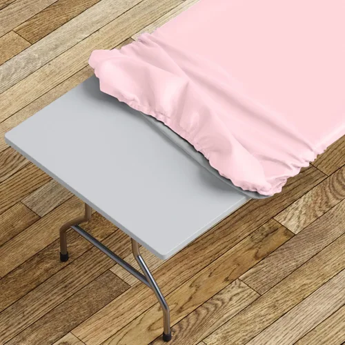 Miniatura 31 de Sorfey Mantel ajustado con elástico, vinilo con parte trasera de franela, se adapta a mesa de 24 x 48 pulgadas, rectangular, a prueba de agua, fácil