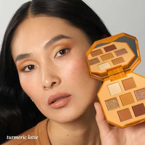 Miniatura 8 de Julep Paleta de polvos de sombra de ojos 101 Pro - Turmeric Latte - Sombras de ojos mate y brillantes de 7 tonos - Ideal para viajes - Paleta