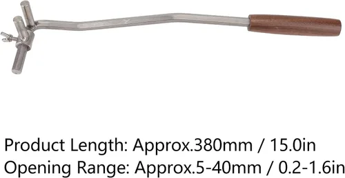 Miniatura 2 de Zerodis Dobladora de ramas de bonsái, M10 de acero inoxidable de 0.394 pulgadas, podadora de plantas en maceta con mango de nogal, herramienta