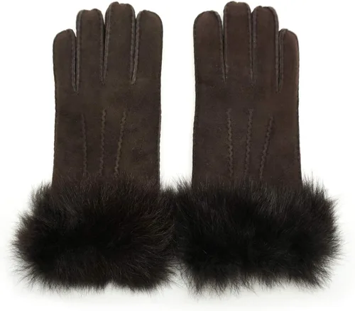 Miniatura 2 de YISEVEN Guantes de piel de oveja merino para mujer