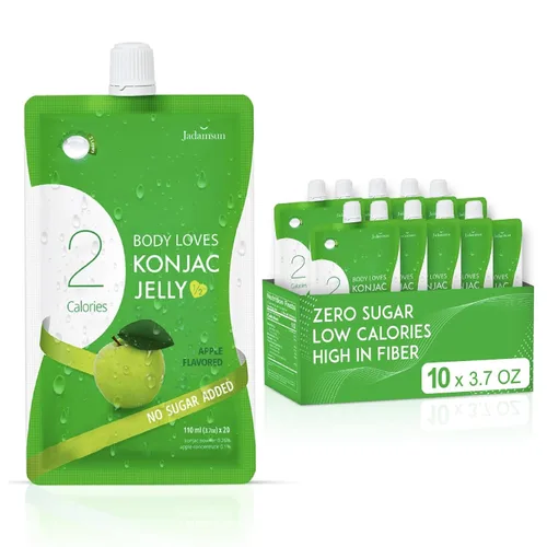 Miniatura 13 de Jadamsun Jugo de gelatina Konjac (Mango, 20 piezas) – Delicioso aperitivo coreano saludable bajo en calorías, aperitivo de fruta potable, sin