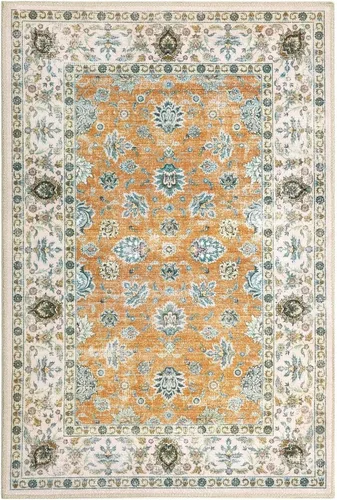 Miniatura 10 de COZYLOOM Alfombra vintage de 2 x 6 pies, estilo oriental con estampado floral, envejecida, estética, bohemia, de felpilla, para entrada, pasillo