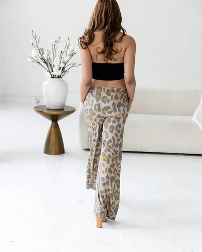 Miniatura 6 de The Drop victoriouslogan - Pantalón con estampado de guepardo crema irlandesa para mujer