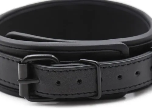 Miniatura 7 de Collar punk de cuero para cuello con correa de cadena, accesorio de gargantillas de escenario para cosplay, Cuero, Sin gemas.