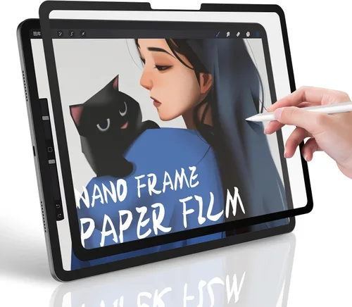 Miniatura 7 de Protector de pantalla de papel, 11 pulgadas, protector de pantalla magnético mate para iPad Air6/7 2024/2025, antirreflejo, desmontable